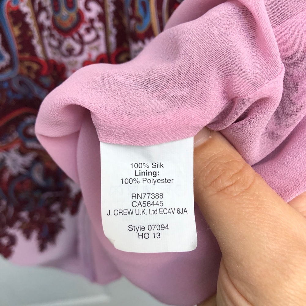 J. Crew silk paisley tank - Picture 6 of 7